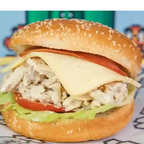 Hamburguesa de Pollo Desmenuzado Especial