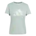 Adidas Camiseta Manga Corta Run it Tee Correr de Mujer Verde T.S