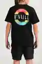 ONeill Camiseta Classic Brackets Masculino Negro XL