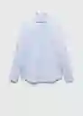 Camisa Masnou Celeste Talla S Hombre Mango
