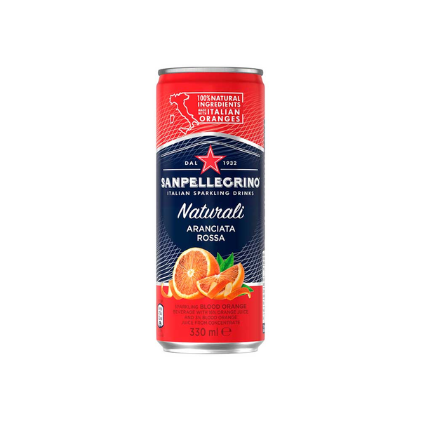 San Pellegrino Bebida Carbonatada Aranciata Rossa 330 ml