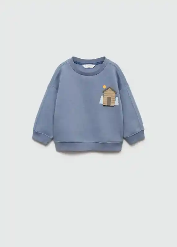 Sudadera Home Azul Talla 97 Niños Mango