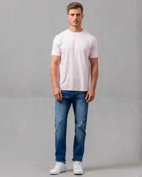 Camiseta Hombre Rosa XL 100F101_ROS122905 Rifle
