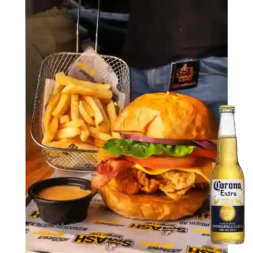 Combo Chicken-lab Sencilla + Corona Extra 355 ml