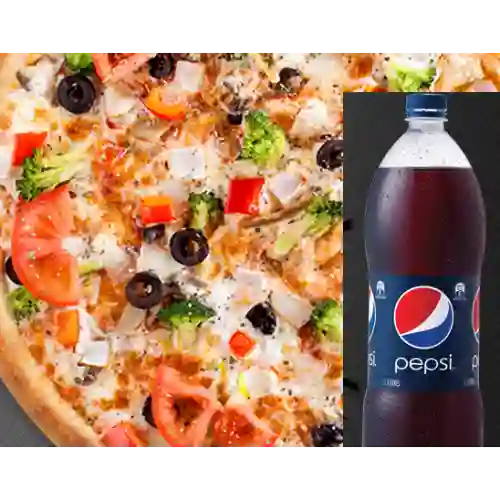 Pizza Xxl Undefined + Gaseosa Undefined Postobon