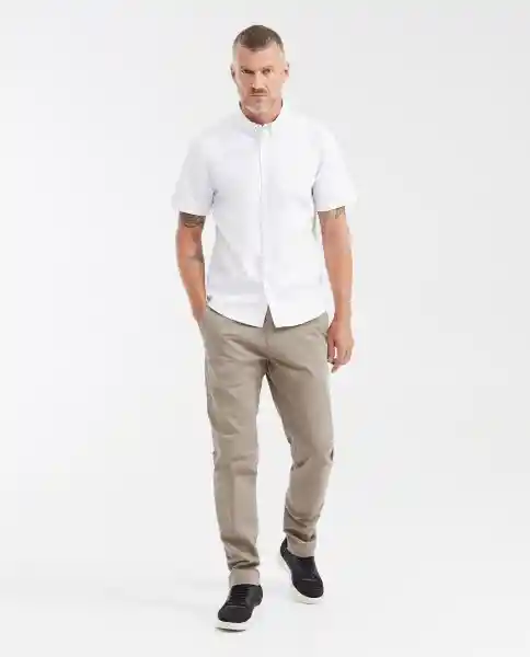 Camisa Paper Touch Manga Corta Blanco 0 Claro Talla M Chevignon