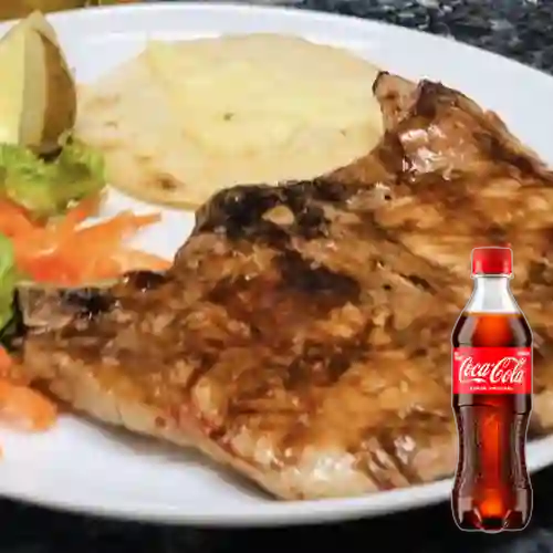 Combo Chuleta de Cerdo 280 gr +Cocacola Orig 400ml