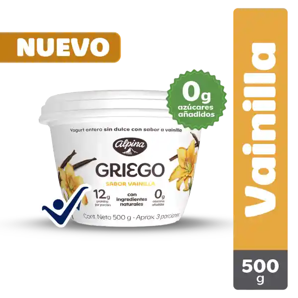 Yogurt giego Vainilla 500 g