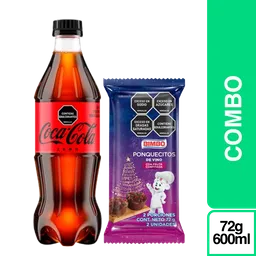 Combo Coca-Cola Zero + Bimbo Ponquecitos Vino Navidad