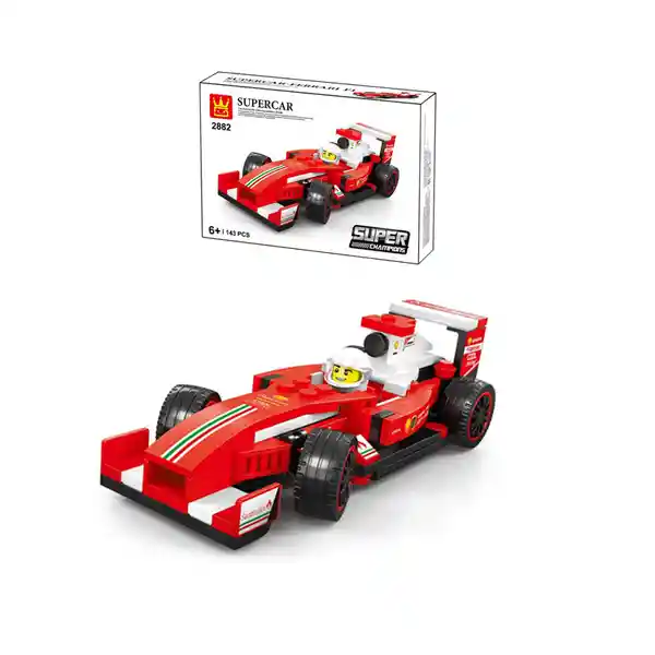 Super Bloques De Construcción Car Muscle Car Ferrari F1