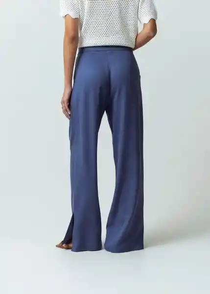 Pantalón Eva Mujer Azul Cetaceo Talla 10 Naf Naf