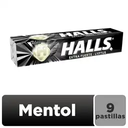Caramelo Duro Halls Menta Extra Fuerte 9 Und