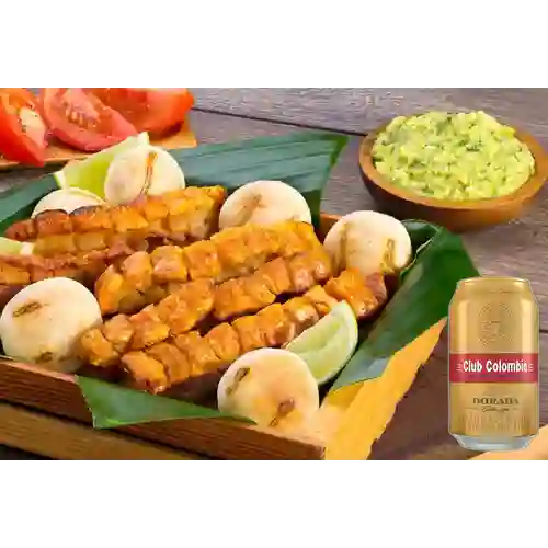 Combo Chicharrón + Club col. Dorada Lta 330ml