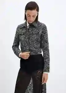 Chaqueta Mini Negro Talla L Mujer Mango