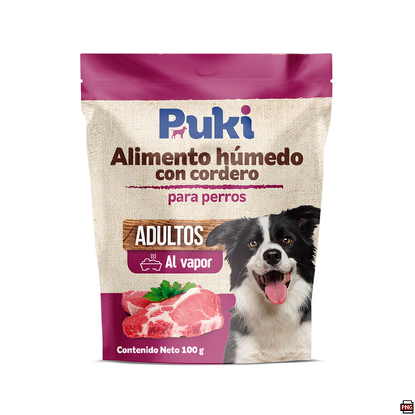 Puki Alimento Húmedo Con Cordero Para Perros 100 g
