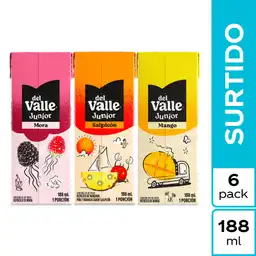 Jugo Del Valle Frutal Surtido 188ML x 6 Unds