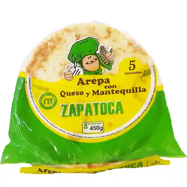 Zapatoca Arepa con Queso y Mantequilla