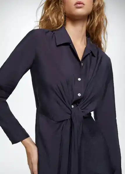 Vestido Till-A Navy Talla M Mujer Mango