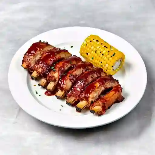 Costillas bbq ahumadas