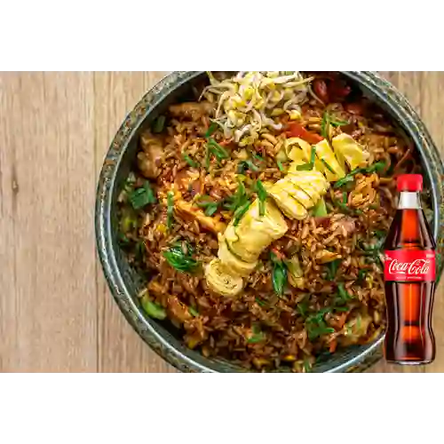 Sr Choo Arroz Frito Estilo Imperial +CocaCola Org 300ml