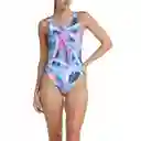 Vestido de Baño Deep u Back Paint Splash Talla 34 Speedo