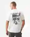 Camiseta Racing Crew Masculino Blanco 0 Claro Talla M Chevignon