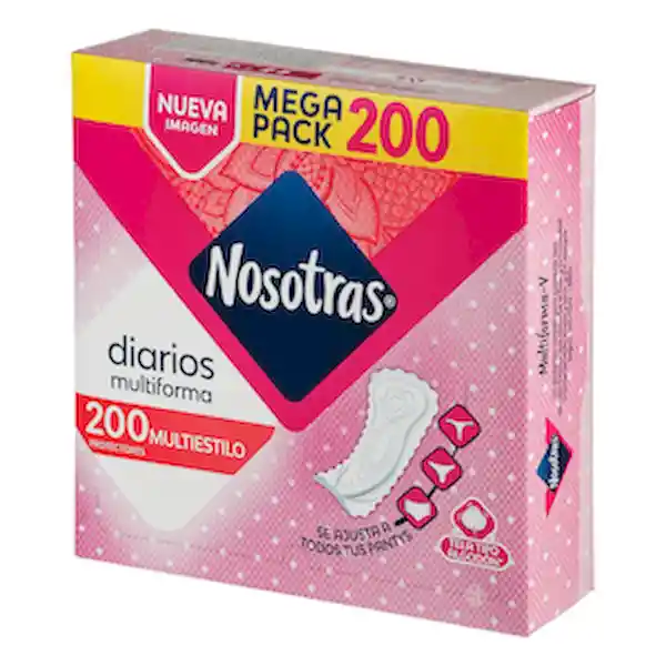 Nosotras Protector Íntimo Diarios Multiestilo