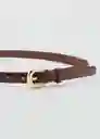 Cinturón Nico Marron Talla S Mujer Mango
