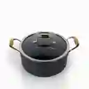 Olla Negro y Copper 24 cm Ambiente Gourmet