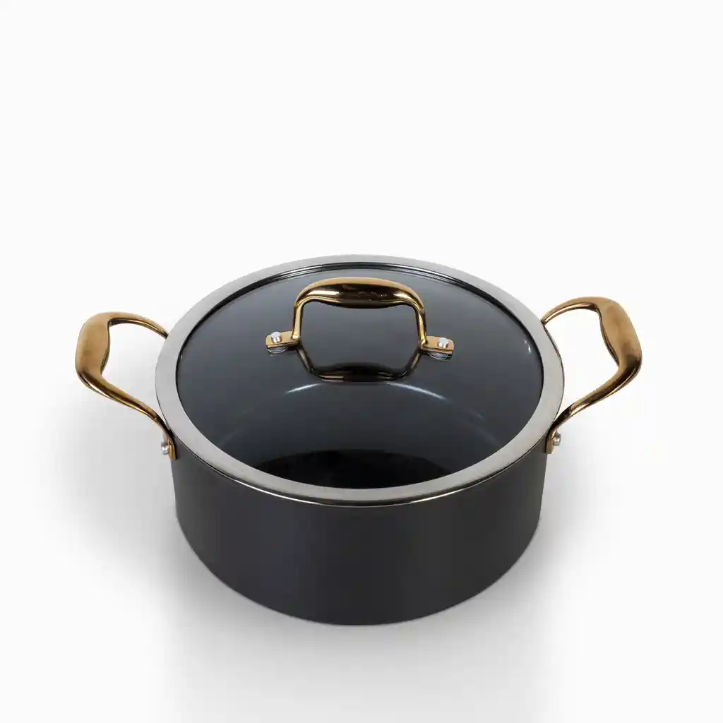 Olla Negro y Copper 24 cm Ambiente Gourmet