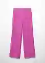 Pantalón Devora-A Fucsia Talla XS Mujer Mango