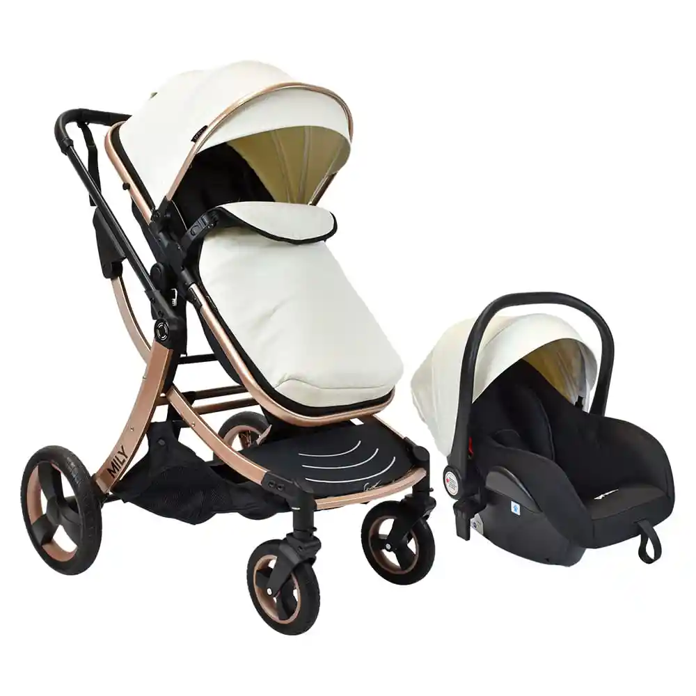 Coche Bebé Travel System Mily Ts Blanco de Priori