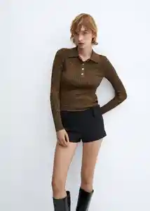 Buzo Jersey Vibrac Ocre Talla S Mujer Mango