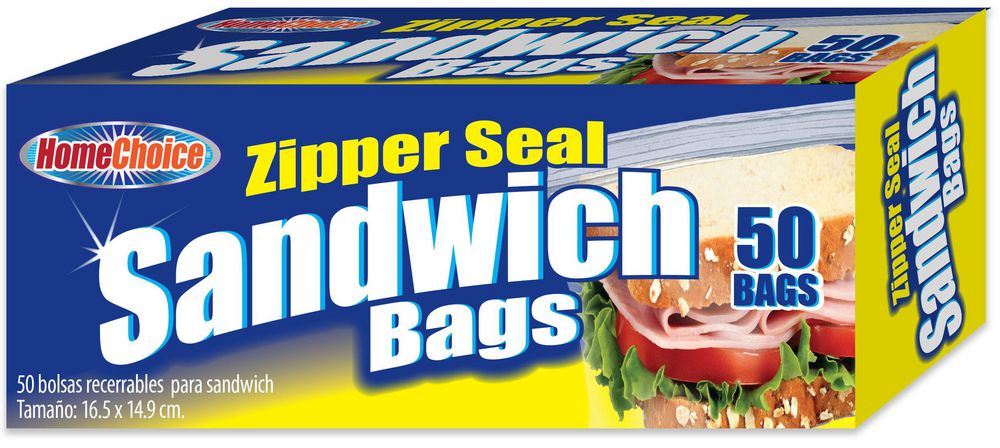 Homechoice Bolsas Resellables para Sandwich 50 und