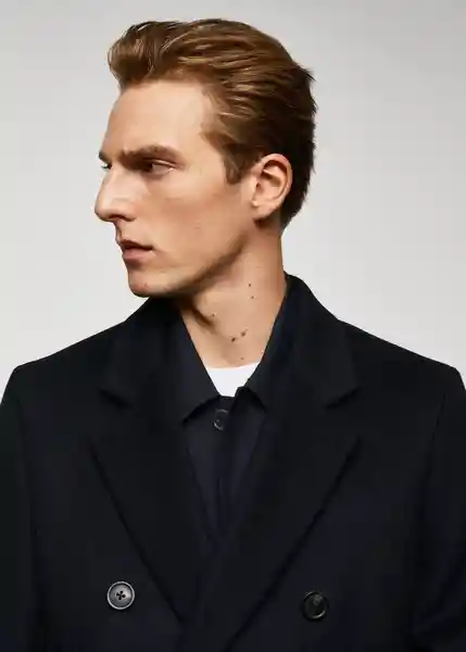 Abrigo Barley Navy Talla M Hombre Mango