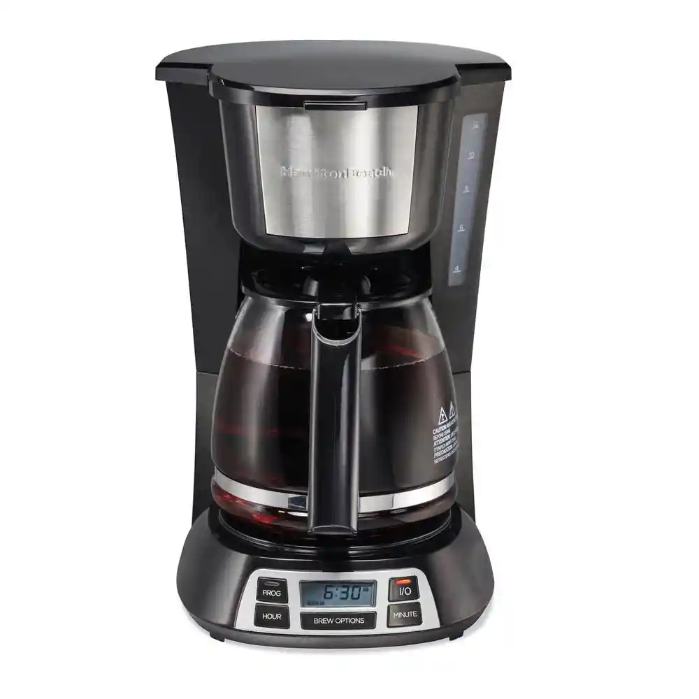 Cafetera 12 Tazas Digital Hamilton Beach 12 Tazas Negro