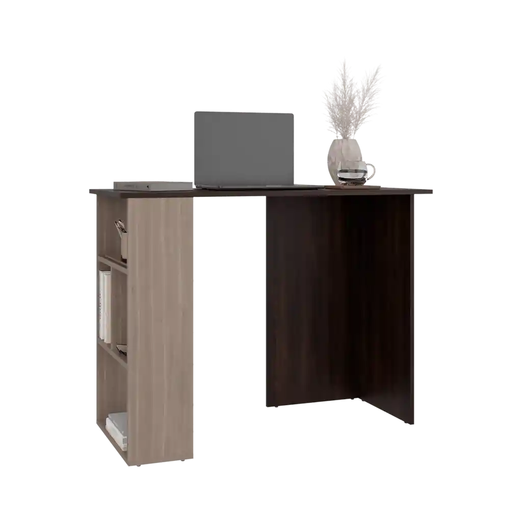 Escritorio Biblioteca Avis 75x100x45 Rta Nogal Bardolino