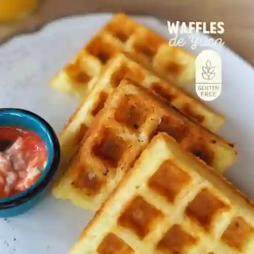 Waffles Salados de Yuca