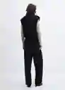 Pantalón Garro Negro Talla S Mujer Mango