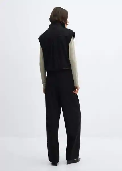 Pantalón Garro Negro Talla S Mujer Mango