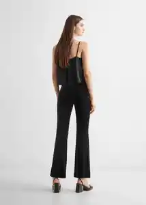 Leggings Flare Negro Talla 19 Teen Niñas Mango