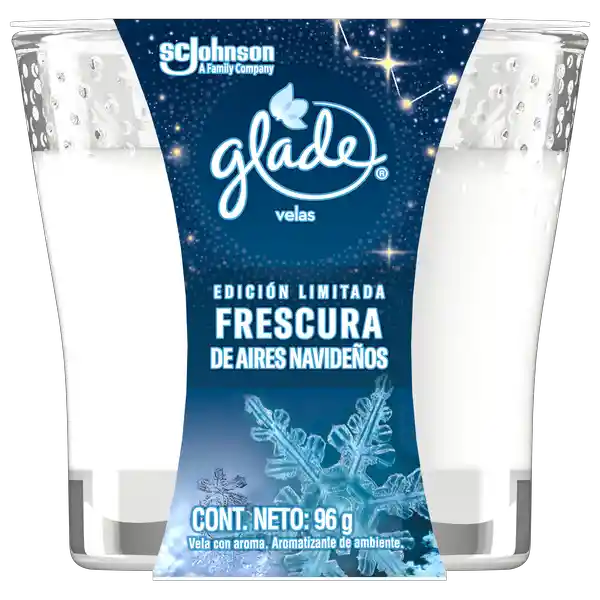 Glade Velas Edición Limitada Frescura de Aires Navideños