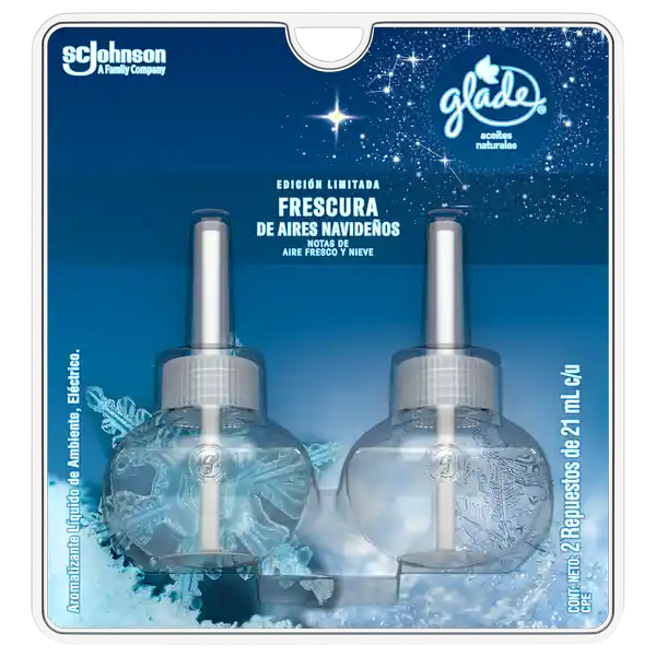 Glade Repuestos de Ambientador Frescura de Aires Navideños 