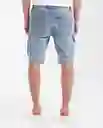 Bermuda Tipo Cargo Azul Cristalino Claro Talla 32 Chevignon