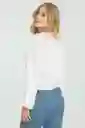 Blusa Summer Color Blanco Crudo Talla XS Ragged