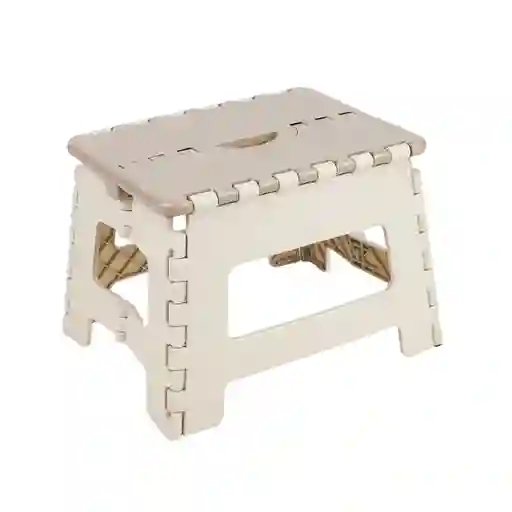 Banquito Plastico Plegable Grises