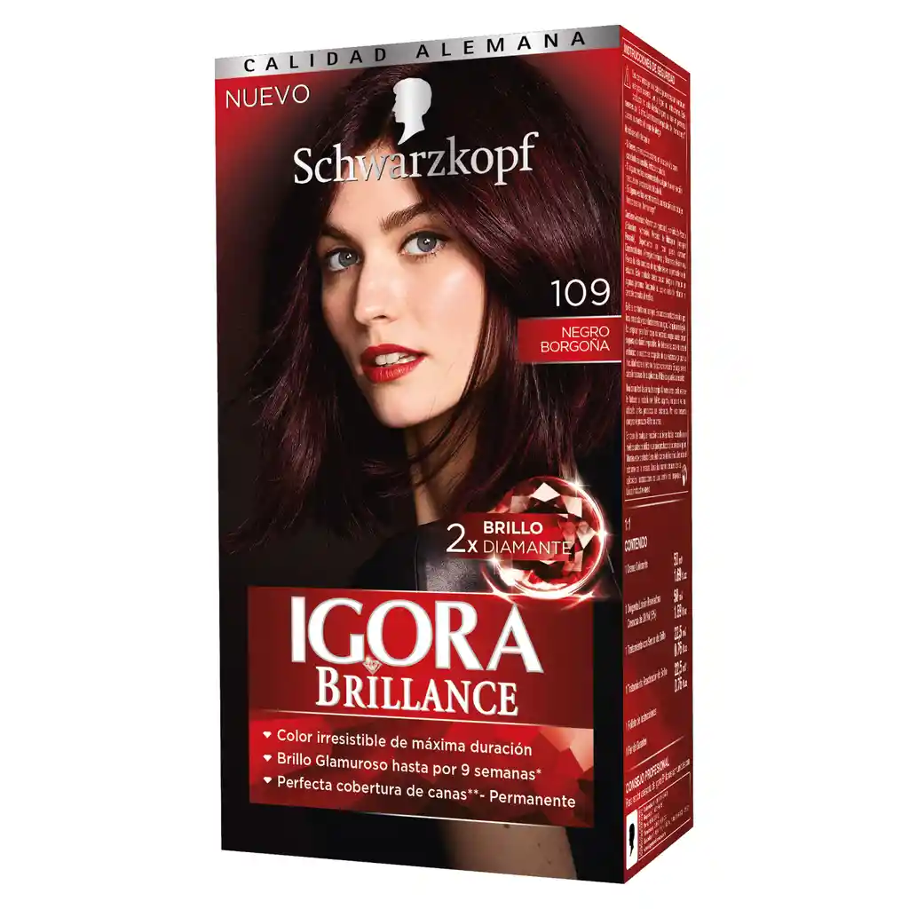 Igora Brillance Tinte Capilar en Crema Tono 109 Negro Borgoña