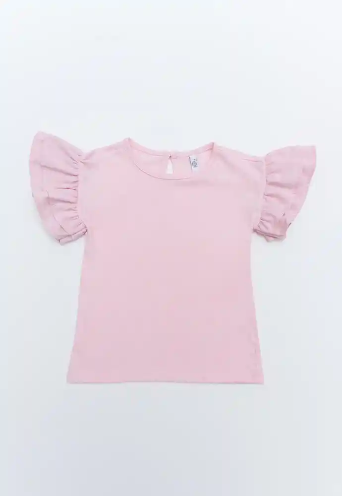 Camiseta Manga Corta 9/12meses-rosado