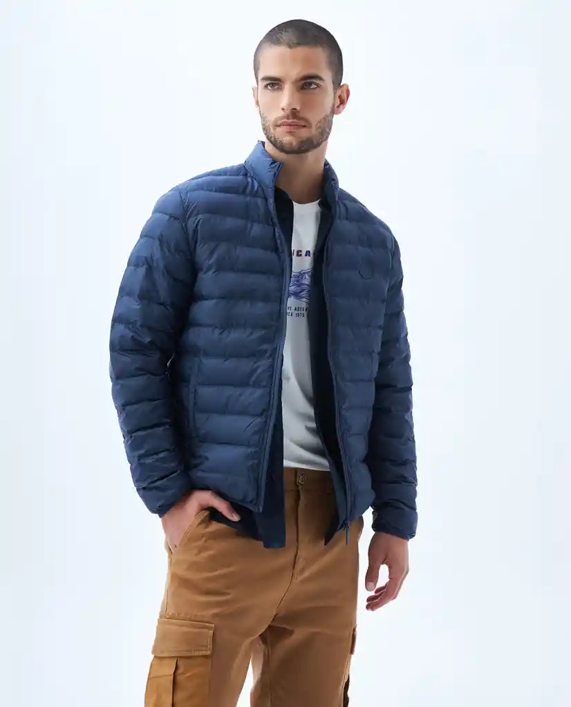 Chaqueta Abullonada Para Hombre