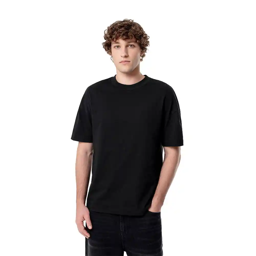 Camiseta Manga Corta en Jersey Algodón Masculino Aikid Gef Talla S